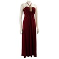 Bari Jay Women's Ruched Halter Dress