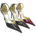 Anne Michelle by Journee Women's Croc Print Pumps