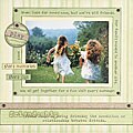 Hot Off The Press Friendship Scrapbook Album Set