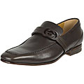Gucci Brown Delon Leather Moccasin Loafers