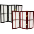 Double Cross 24-inch 4-panel Shoji Screen (China)