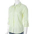 Fluid Fashion Women's Lime Striped Career Shirt