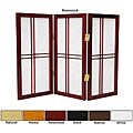 Double Cross 24-inch 3-panel Shoji Screen (China)