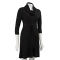 Bask Women's Ribbed Black Dress