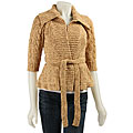 Bask Women's Short-sleeve Cropped Sweater
