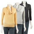 August Silk Women's Silk Blend Cowl Neck Sweater