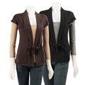 August Silk Women's Tie-front Sweater