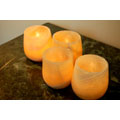 Pear Design Alabaster 4-piece Candleholder Set (Egypt)