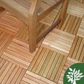 Shorea 8-slat Snapping Deck Tile (Pack of 10)