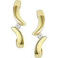 10k Yellow Gold and Diamond Earrings
