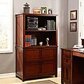 Cherry Mission-style Lateral File with Hutch