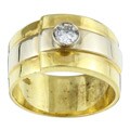 18k Yellow Gold 1/4ct TDW Diamond Estate Ring (J, VS2) (Size 7.5)