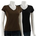 Spooney Women's V-neck Short-sleeve T-shirt