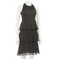 Ellen Tracy Women's Tiered Silk Chiffon Dress
