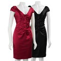 Ellen Tracy Stretch Satin Sheath Dress