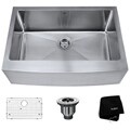 Kraus 30-inch Farmhouse Single Bowl Stainless Steel Kitchen Sink