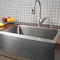 Kraus 30-inch Farmhouse Single Bowl Stainless Steel Kitchen Sink