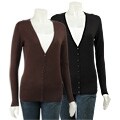 Cyrus Women's Long-sleeve Silk Blend Cardigan
