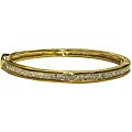 Goldplated Channel-set Princess CZ Eternity Bangle