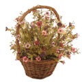 Forever Silk Wildflowers in Handle Basket