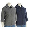 Tahari Women's Textured Wool Swing Coat