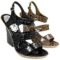 Liliana by Adi Women's Croc-print Sandals