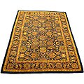 Indo Tufted Navy/ Gold Rug (9'4 x 13')