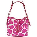 Je Veux Fuchsia Giraffe-print Handbag
