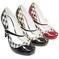 Misbehave by Adi Women's Plaid Mary Jane Pumps