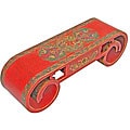 Hand-painted Tibetan Antiqued Red Coffee Table