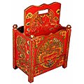 Hand-painted Tibetan Dragon Magazine Rack