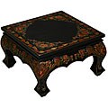 Tibetan Hand-painted Black Coffee Table