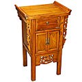 Oriental Hand-carved 'Pagoda' End Table