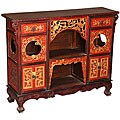 Handmade Gold Trim Oriental Storage Cabinet