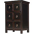 Black 6-drawer Wood Dresser/ Storage Cabinet