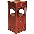 Mahogany Finish Hand-carved End/ Accent Table