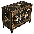 Jade Stonework and Mother of Pearl Storage Cabinet