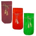 Set of 12 Velvet Wine Gift Bags