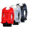 Seessel Women's Long-sleeve Ruffled Blouse