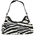 Je Veux Double Strap Zebra Fashion Print Handbag
