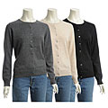 Lusso Women's Button-up Cashmere Cardigan
