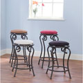 Scroll Metal 30-inch Swivel Stools (Set of 2)