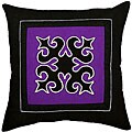 Lahu Tribe Decorative Purple Cotton Cushion Cover