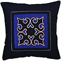 Lahu Tribe Decorative Blue Cotton Cushion Cover
