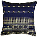 Blue Decorative Elephant Cushion Cover