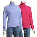 Lusso Women's Cashmere Turtleneck Sweater