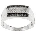 14k Gold 3/8ct TDW Diamond Men's Ring (H, I2)