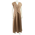 Patra Women's Glitter Knot Front Mock Dress