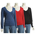 Lusso Women's V-neck Cashmere Sweater