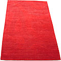 Indo Hand-tufted Red Rug (6'3 x 9'7)